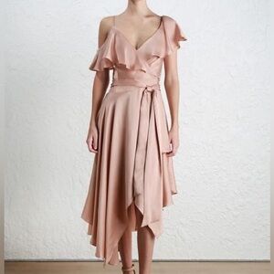 Zimmermann Asymmetric Silk Dress